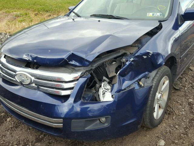 3FAHP07Z77R167877 - 2007 FORD FUSION SE BLUE photo 9