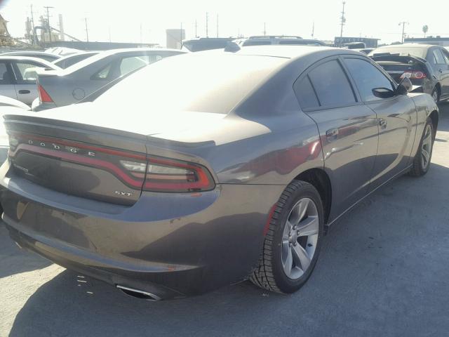 2C3CDXHG0FH794373 - 2015 DODGE CHARGER SX GRAY photo 4