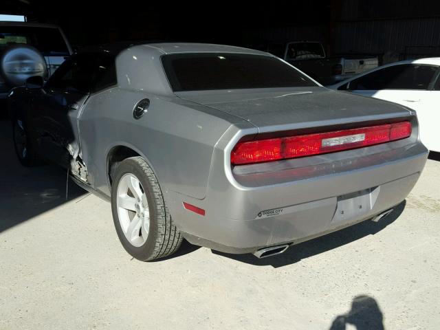 2C3CDYAG8EH224491 - 2014 DODGE CHALLENGER SILVER photo 3