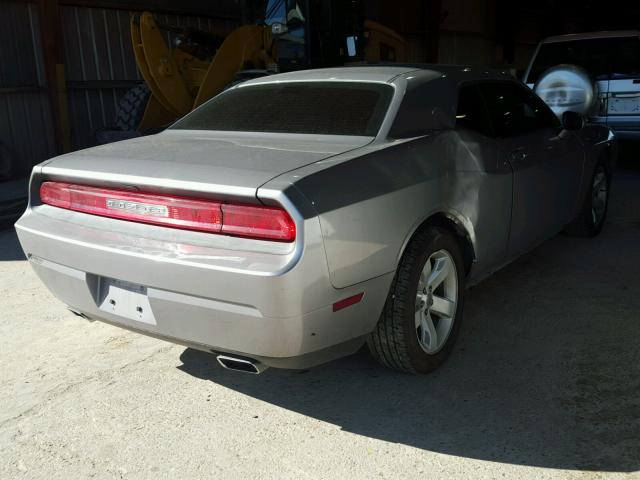 2C3CDYAG8EH224491 - 2014 DODGE CHALLENGER SILVER photo 4