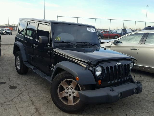 1J4GA39178L647234 - 2008 JEEP WRANGLER U BLACK photo 1