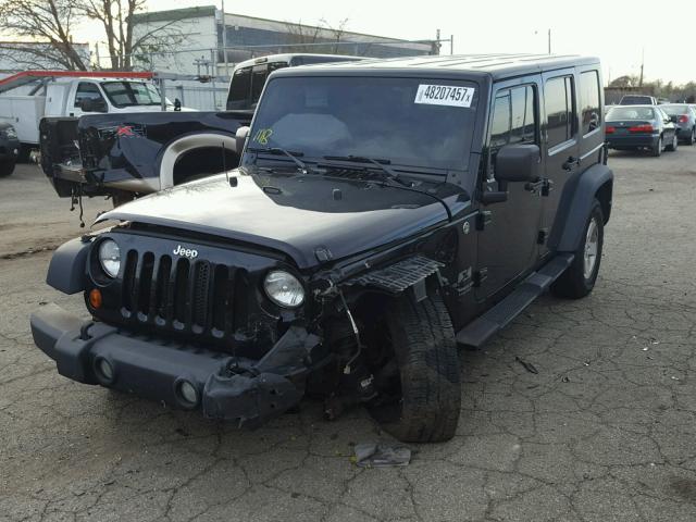 1J4GA39178L647234 - 2008 JEEP WRANGLER U BLACK photo 2