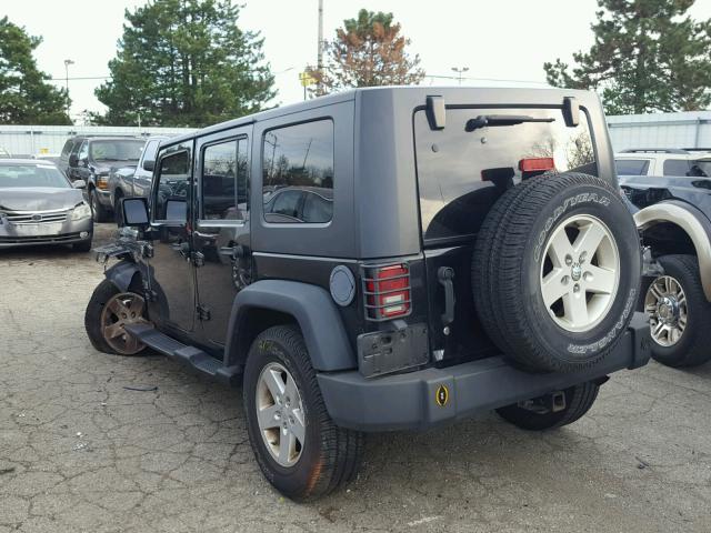 1J4GA39178L647234 - 2008 JEEP WRANGLER U BLACK photo 3