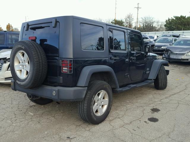 1J4GA39178L647234 - 2008 JEEP WRANGLER U BLACK photo 4
