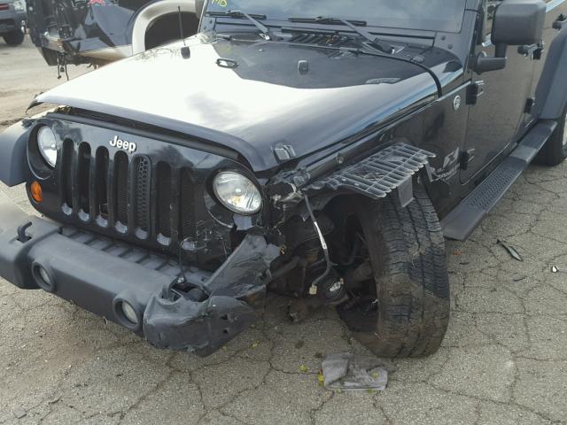1J4GA39178L647234 - 2008 JEEP WRANGLER U BLACK photo 9