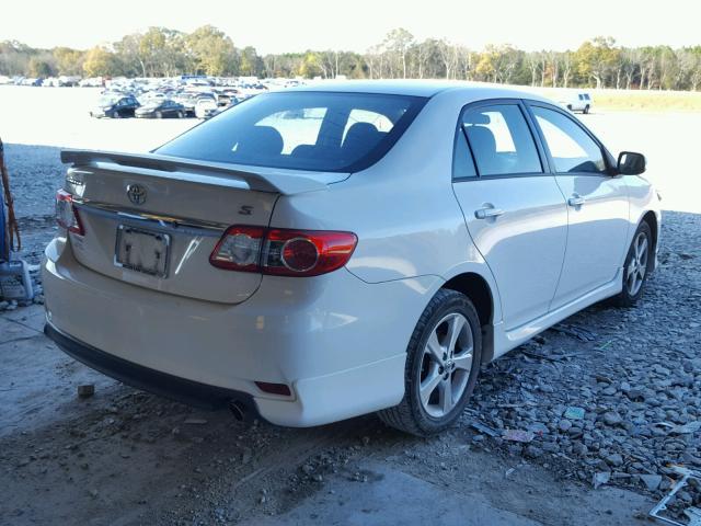 5YFBU4EE4DP139360 - 2013 TOYOTA COROLLA BA WHITE photo 4