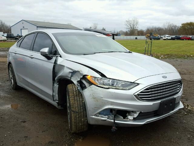 3FA6P0H77HR204755 - 2017 FORD FUSION SE SILVER photo 1