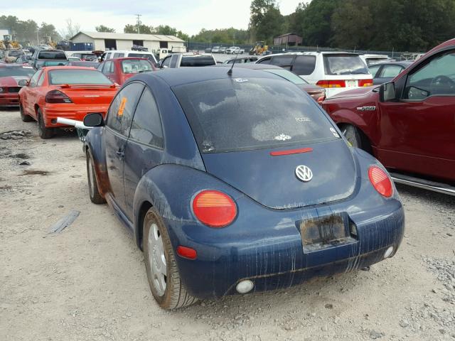 3VWCB21C91M475167 - 2001 VOLKSWAGEN NEW BEETLE Mavi foto 3
