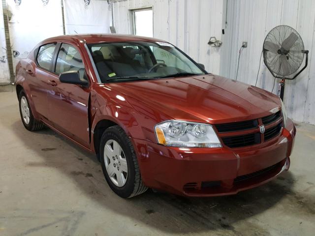 1B3LC46K58N660779 - 2008 DODGE AVENGER SE RED photo 1