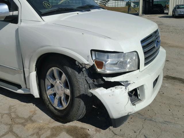 5N3AA08C26N801091 - 2006 INFINITI QX56 WHITE photo 10