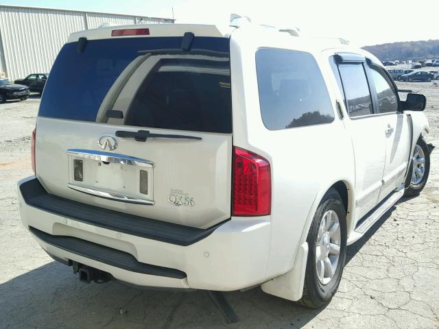 5N3AA08C26N801091 - 2006 INFINITI QX56 WHITE photo 4