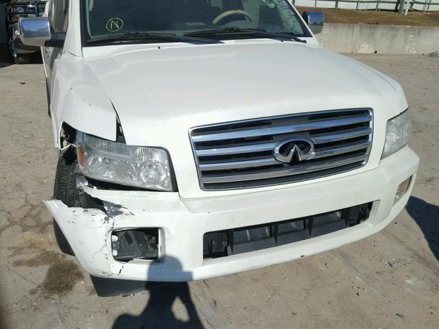 5N3AA08C26N801091 - 2006 INFINITI QX56 WHITE photo 9