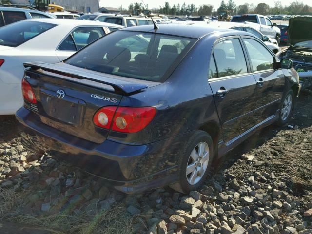 2T1BR32E67C844679 - 2007 TOYOTA COROLLA CE BLUE photo 4