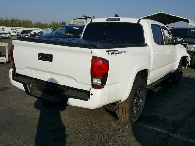 3TMAZ5CN3HM040886 - 2017 TOYOTA TACOMA DOU WHITE photo 4