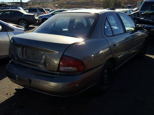 3N1CB51D02L647643 - 2002 NISSAN SENTRA XE TAN photo 4