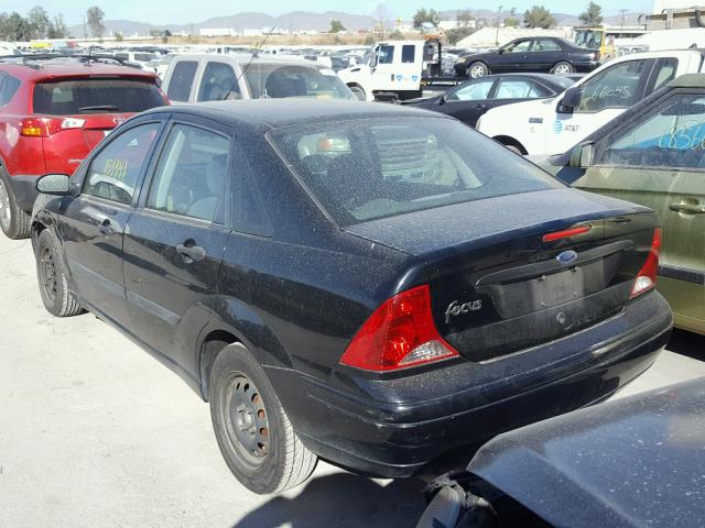 1FAFP33PX2W294531 - 2002 FORD FOCUS LX BLACK photo 3