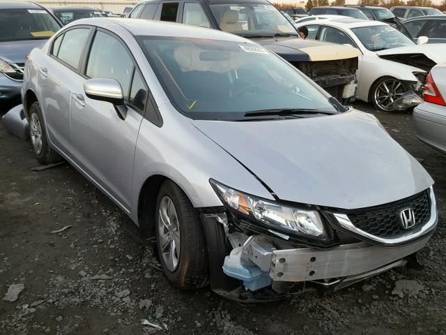 19XFB2F53FE288146 - 2015 HONDA CIVIC LX SILVER photo 1