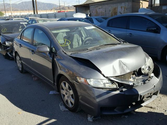 19XFA1F56BE031652 - 2011 HONDA CIVIC LX GRAY photo 1