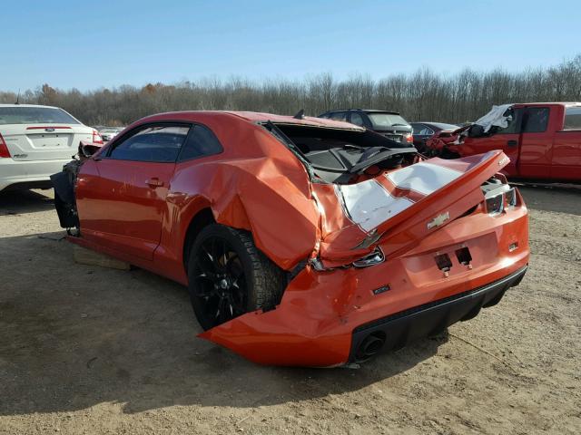 2G1FT1EW3A9144789 - 2010 CHEVROLET CAMARO SS ORANGE photo 3