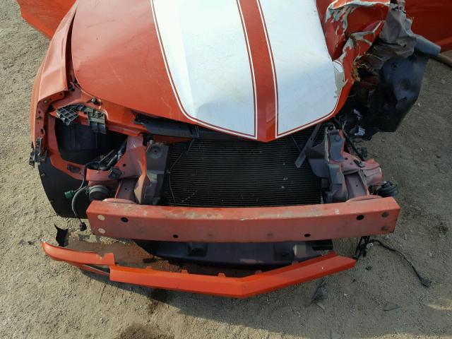 2G1FT1EW3A9144789 - 2010 CHEVROLET CAMARO SS Naranja foto 7