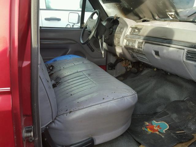 1FTHX25F9TEA63337 - 1996 FORD F250 红色 照片 5
