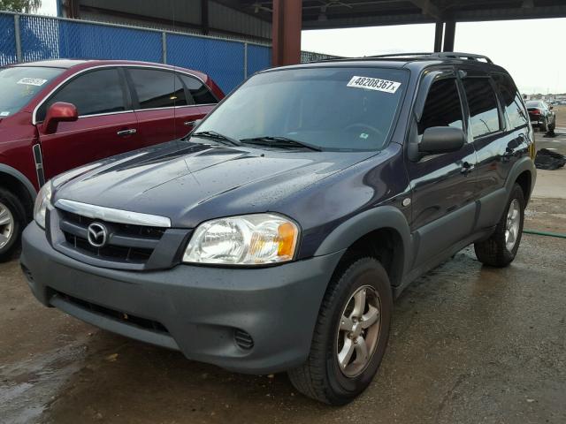 4F2YZ02Z16KM30637 - 2006 MAZDA TRIBUTE I BLUE photo 2