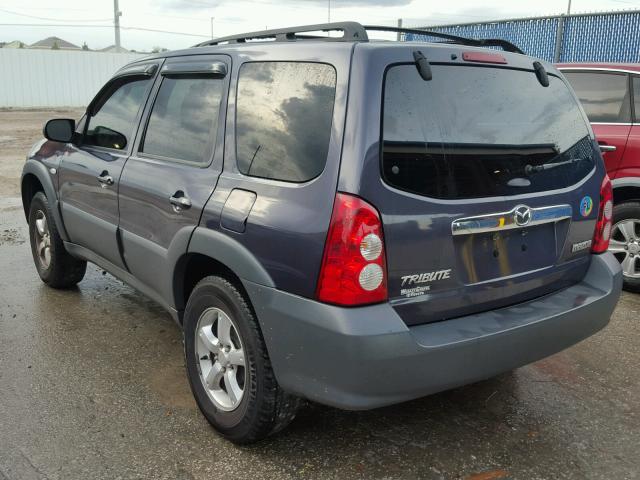 4F2YZ02Z16KM30637 - 2006 MAZDA TRIBUTE I BLUE photo 3