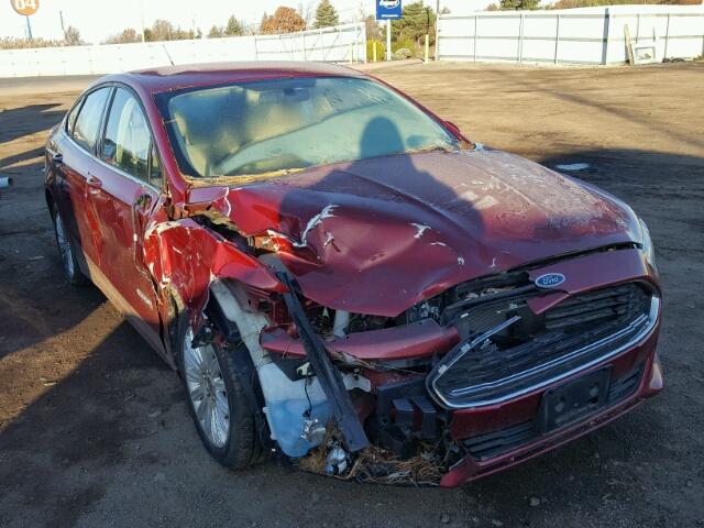 3FA6P0LU8DR234368 - 2013 FORD FUSION SE RED photo 1