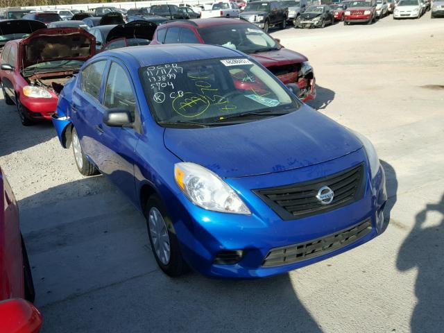 3N1CN7AP0EL815704 - 2014 NISSAN VERSA S BLUE photo 1