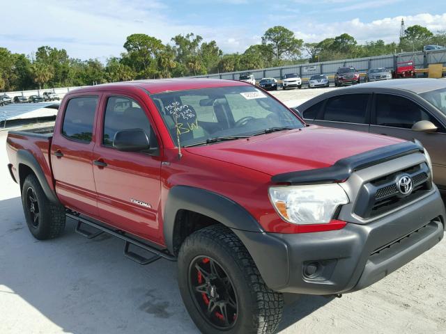 5TFJX4GN7DX018601 - 2013 TOYOTA TACOMA DOU RED photo 1