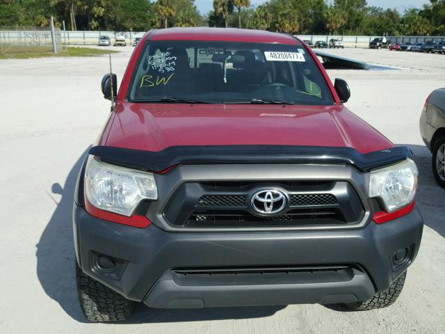 5TFJX4GN7DX018601 - 2013 TOYOTA TACOMA DOU RED photo 9