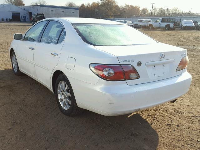 JTHBA30G345000098 - 2004 LEXUS ES 330 WHITE photo 3