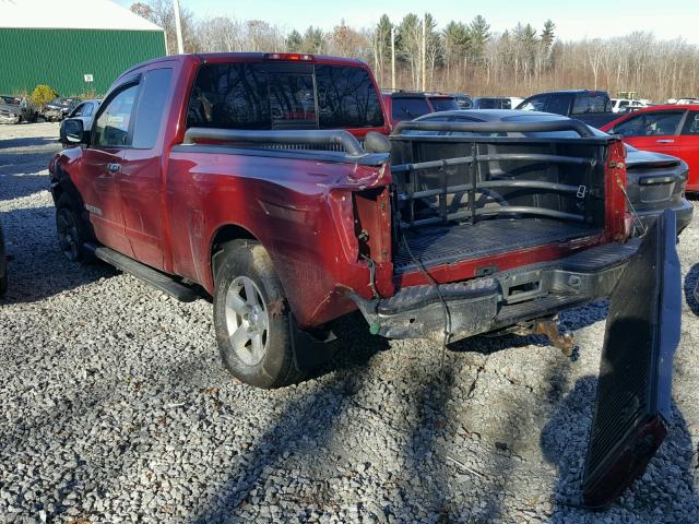 1N6AA06B56N549745 - 2006 NISSAN TITAN XE RED photo 3