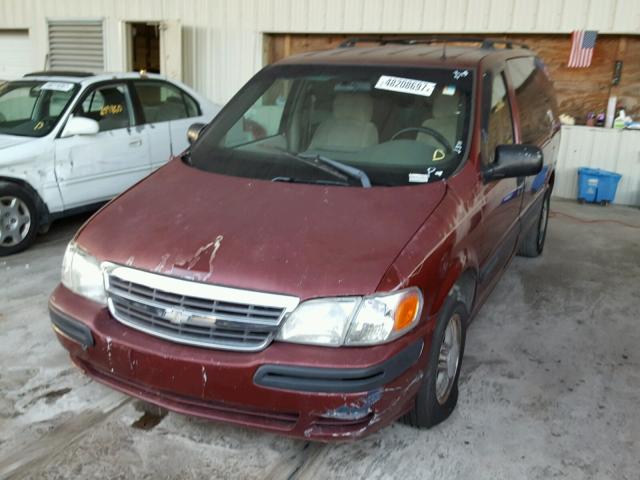 1GNDX03E92D165777 - 2002 CHEVROLET VENTURE BURGUNDY photo 2