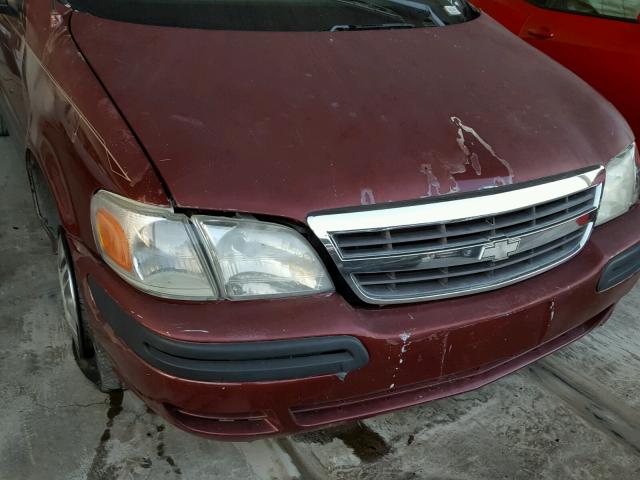 1GNDX03E92D165777 - 2002 CHEVROLET VENTURE BURGUNDY photo 9