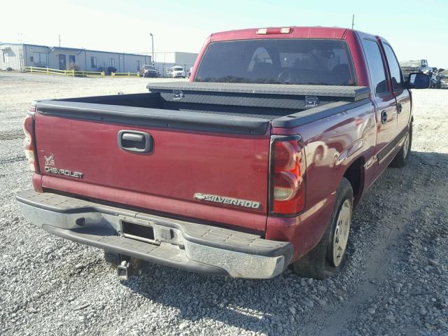 2GCEC13T851309381 - 2005 CHEVROLET SILVERADO MAROON photo 4