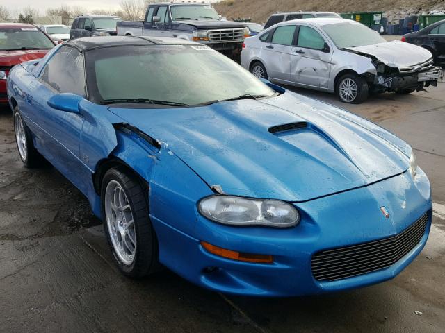 2G1FP22G412133087 - 2001 CHEVROLET CAMARO Z28 BLUE photo 1