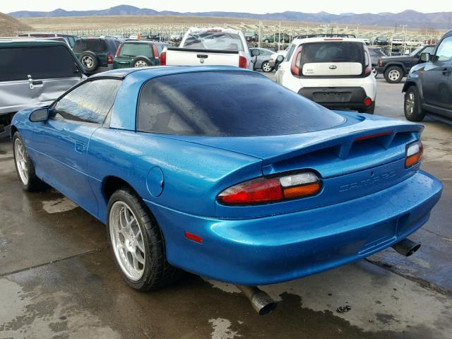 2G1FP22G412133087 - 2001 CHEVROLET CAMARO Z28 BLUE photo 3