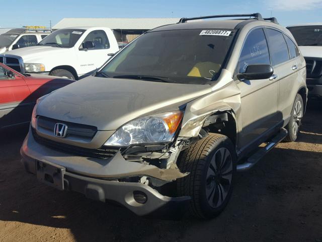 JHLRE48349C000659 - 2009 HONDA CR-V LX GOLD photo 2