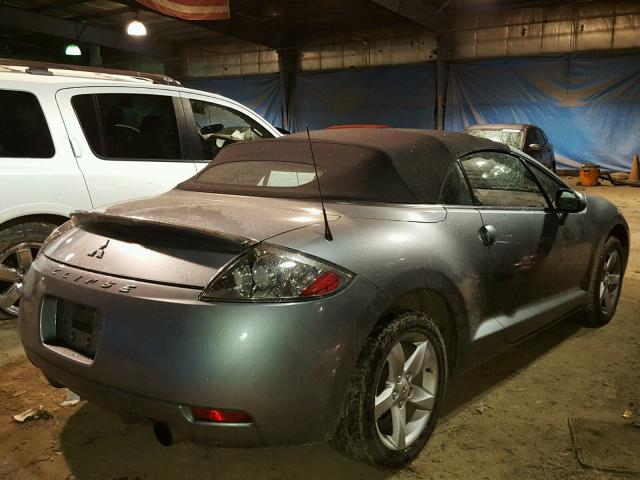 4A3AL25F77E001743 - 2007 MITSUBISHI ECLIPSE SP GRAY photo 4