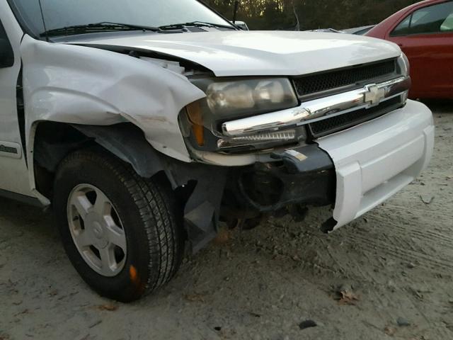 1GNDS13S622343098 - 2002 CHEVROLET TRAILBLAZE WHITE photo 9