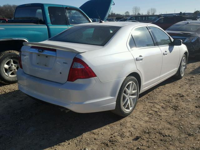 3FAHP0JA5CR135748 - 2012 FORD FUSION SEL WHITE photo 4