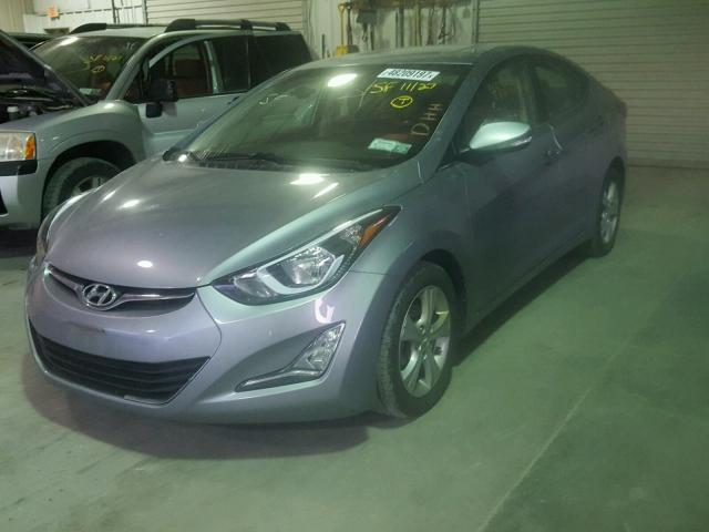 5NPDH4AE3GH676662 - 2016 HYUNDAI ELANTRA SE GRAY photo 2