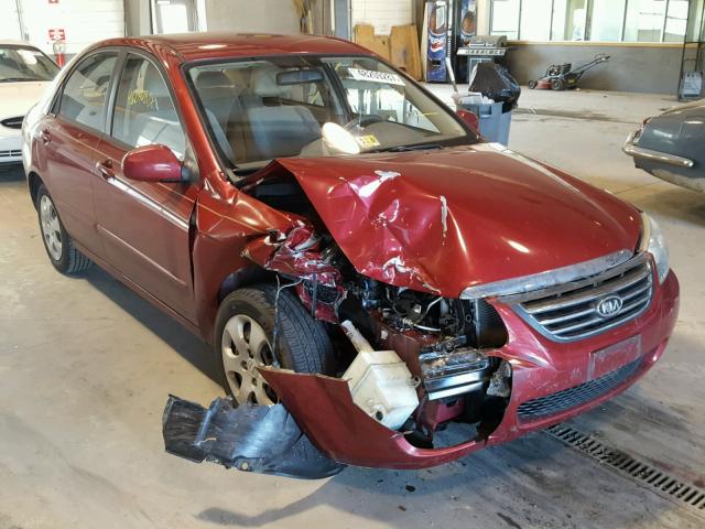 KNAFE221595666216 - 2009 KIA SPECTRA EX RED photo 1