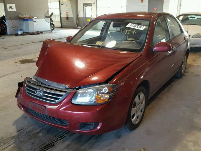 KNAFE221595666216 - 2009 KIA SPECTRA EX RED photo 2