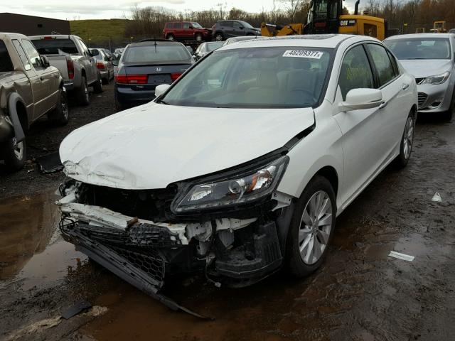 1HGCR3F83EA012910 - 2014 HONDA ACCORD EXL WHITE photo 2