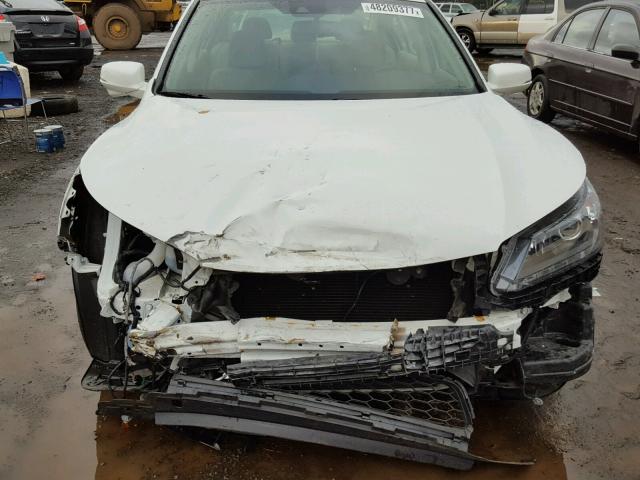 1HGCR3F83EA012910 - 2014 HONDA ACCORD EXL WHITE photo 9