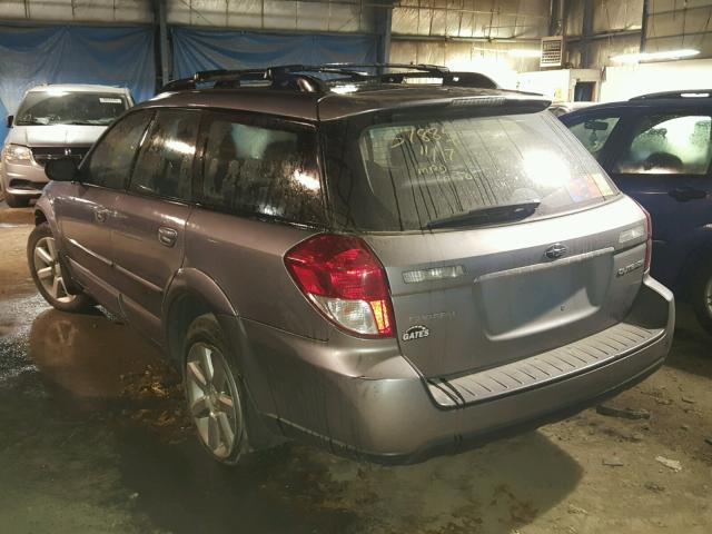 4S4BP62C887329591 - 2008 SUBARU OUTBACK 2. GRAY photo 3