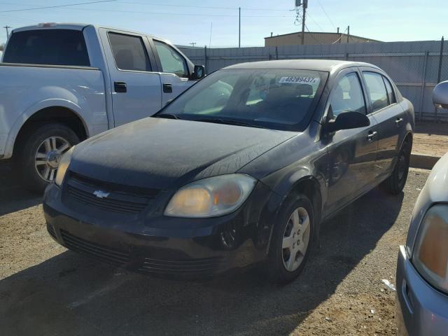 1G1AK55F367725688 - 2006 CHEVROLET COBALT LS BLACK photo 2