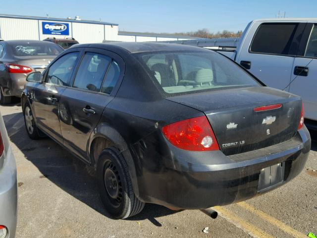 1G1AK55F367725688 - 2006 CHEVROLET COBALT LS BLACK photo 3